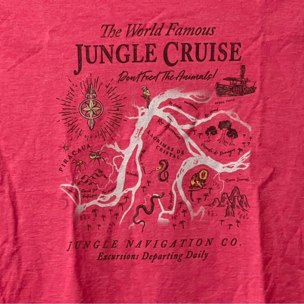 NWOT Jungle Cruise Pink Kids T-Shirt - Picture 2 of 5